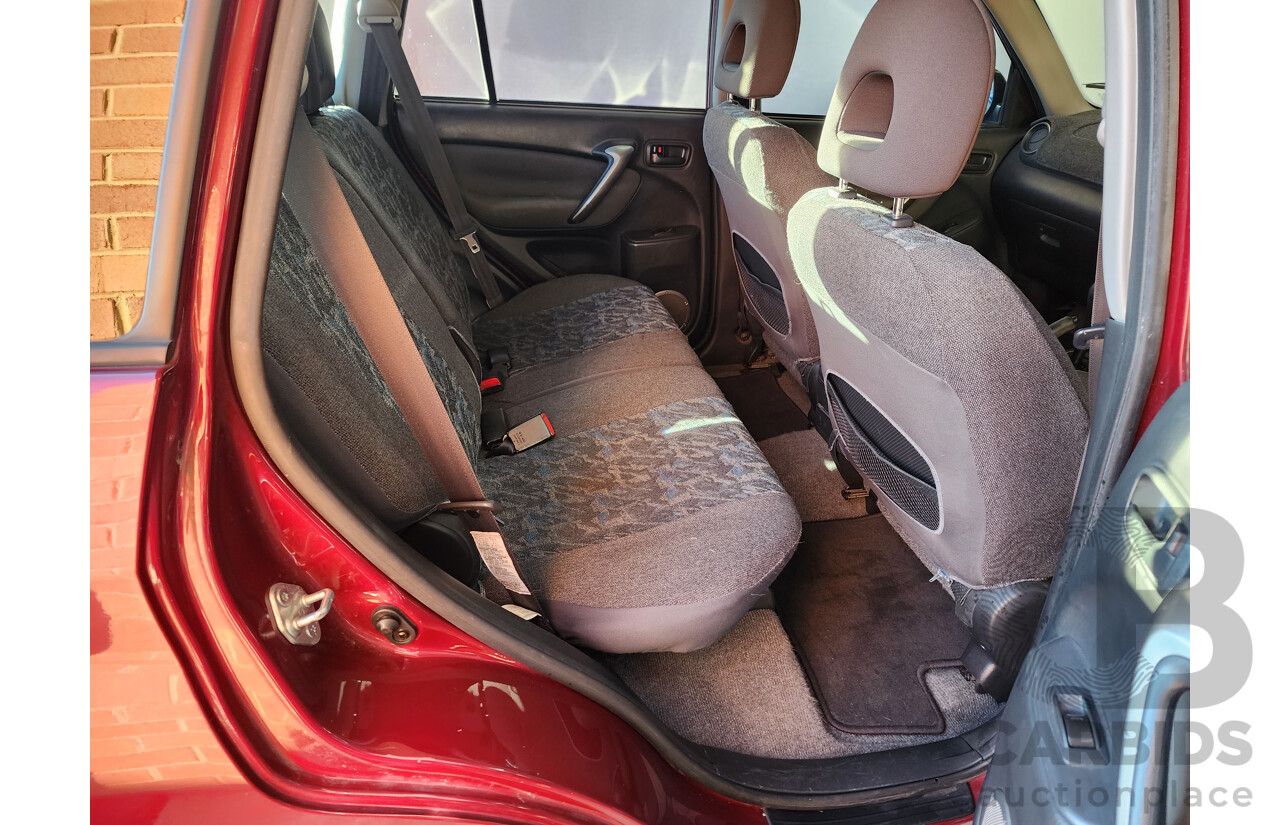 02/2005 Toyota Rav4 CV (4x4) ACA23R 4d Wagon Red 2.4L