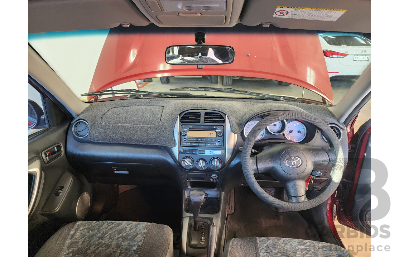 02/2005 Toyota Rav4 CV (4x4) ACA23R 4d Wagon Red 2.4L