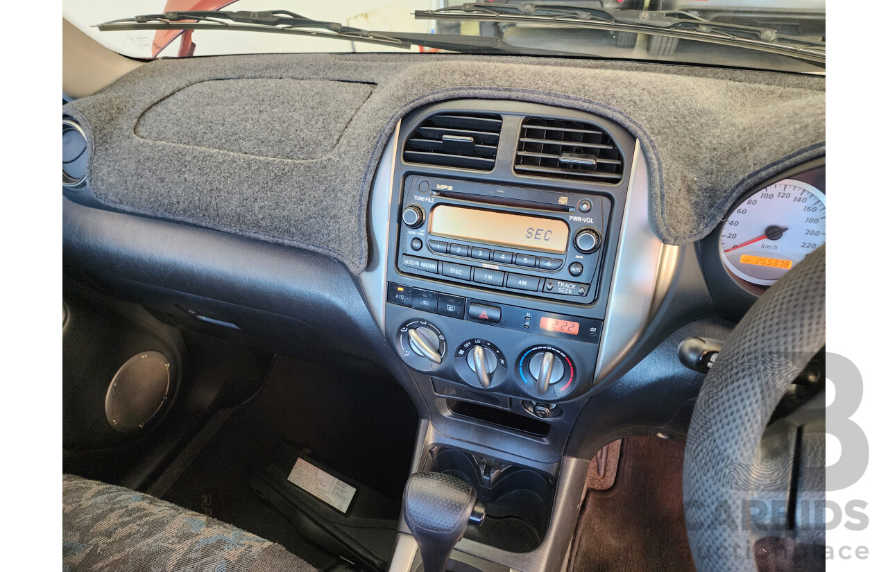 02/2005 Toyota Rav4 CV (4x4) ACA23R 4d Wagon Red 2.4L