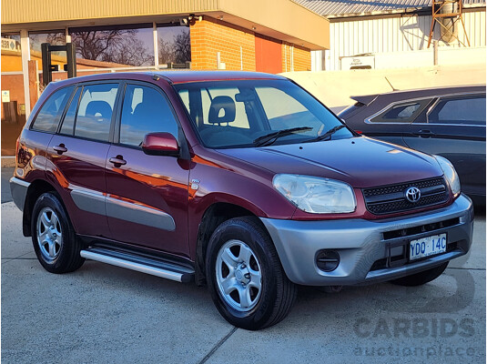 02/2005 Toyota Rav4 CV (4x4) ACA23R 4d Wagon Red 2.4L