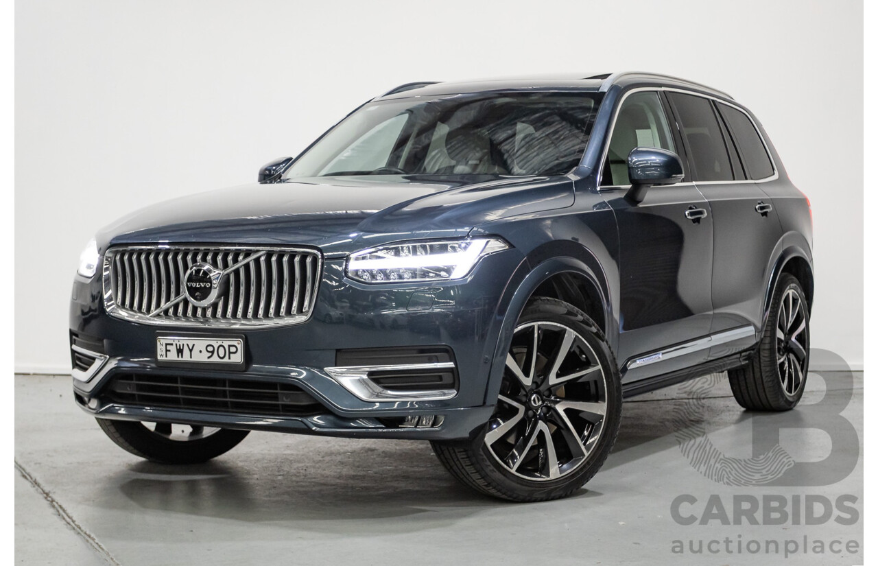 2/2020 Volvo XC90 D5 Inscription (AWD) 256 MY20 4d Wagon Denim Blue Metallic Turbo & Supercharged Diesel 2.0L