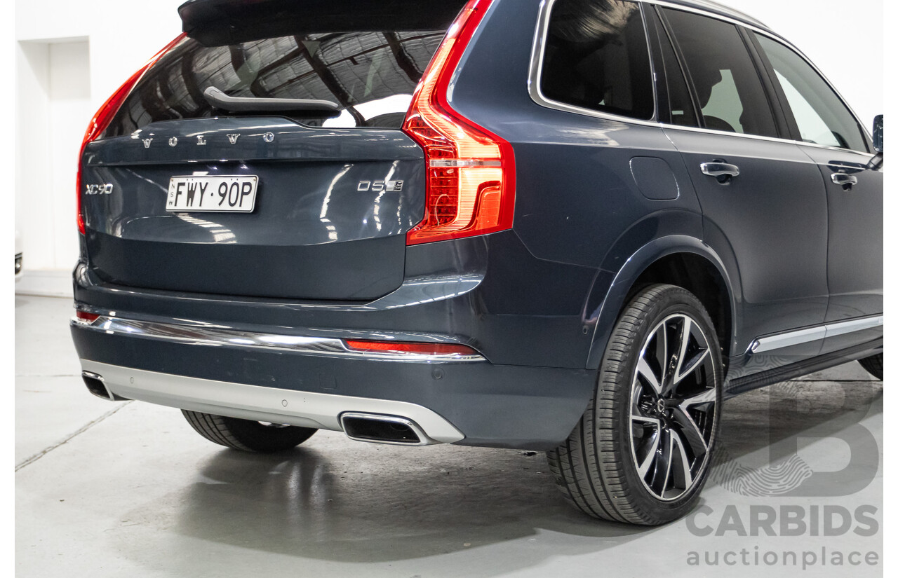 2/2020 Volvo XC90 D5 Inscription (AWD) 256 MY20 4d Wagon Denim Blue Metallic Turbo & Supercharged Diesel 2.0L