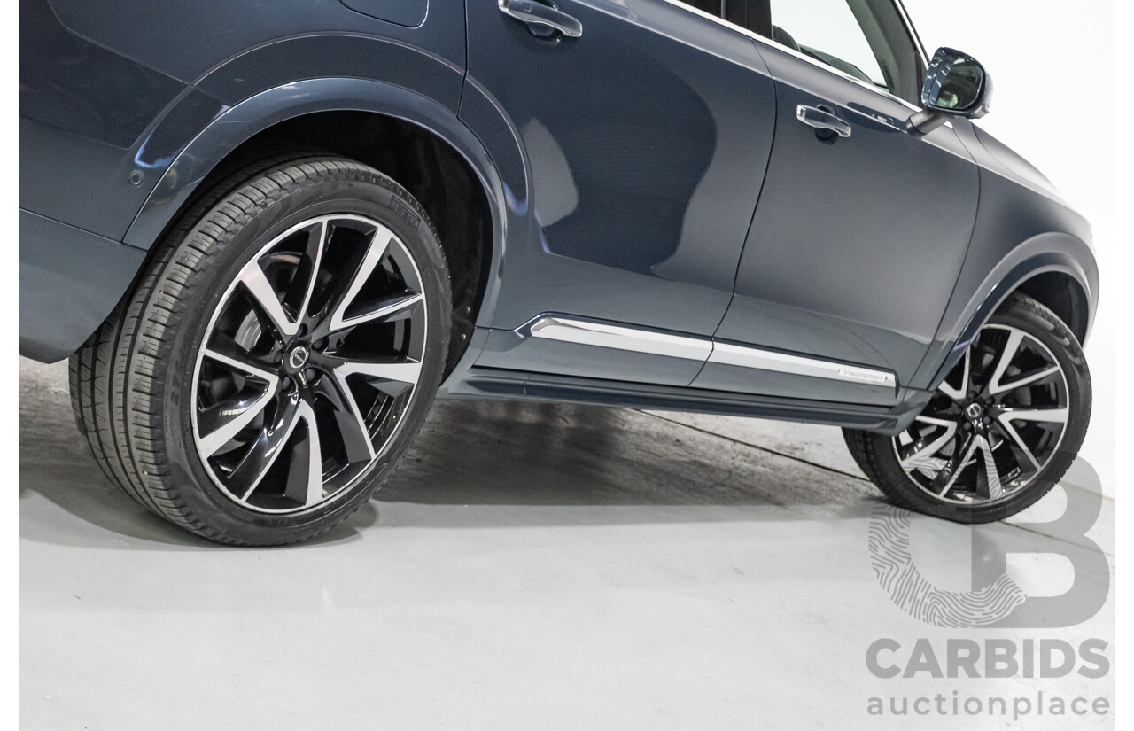 2/2020 Volvo XC90 D5 Inscription (AWD) 256 MY20 4d Wagon Denim Blue Metallic Turbo & Supercharged Diesel 2.0L