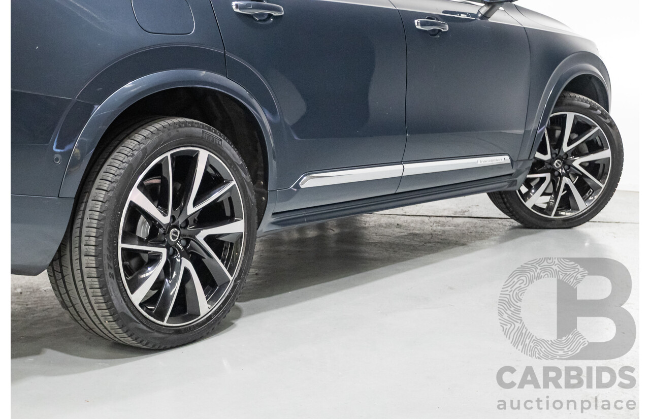 2/2020 Volvo XC90 D5 Inscription (AWD) 256 MY20 4d Wagon Denim Blue Metallic Turbo & Supercharged Diesel 2.0L