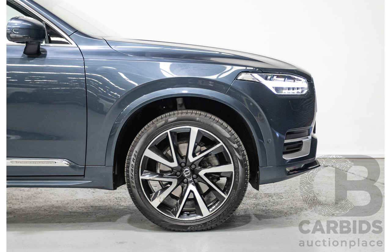 2/2020 Volvo XC90 D5 Inscription (AWD) 256 MY20 4d Wagon Denim Blue Metallic Turbo & Supercharged Diesel 2.0L