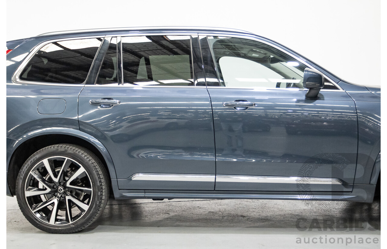 2/2020 Volvo XC90 D5 Inscription (AWD) 256 MY20 4d Wagon Denim Blue Metallic Turbo & Supercharged Diesel 2.0L