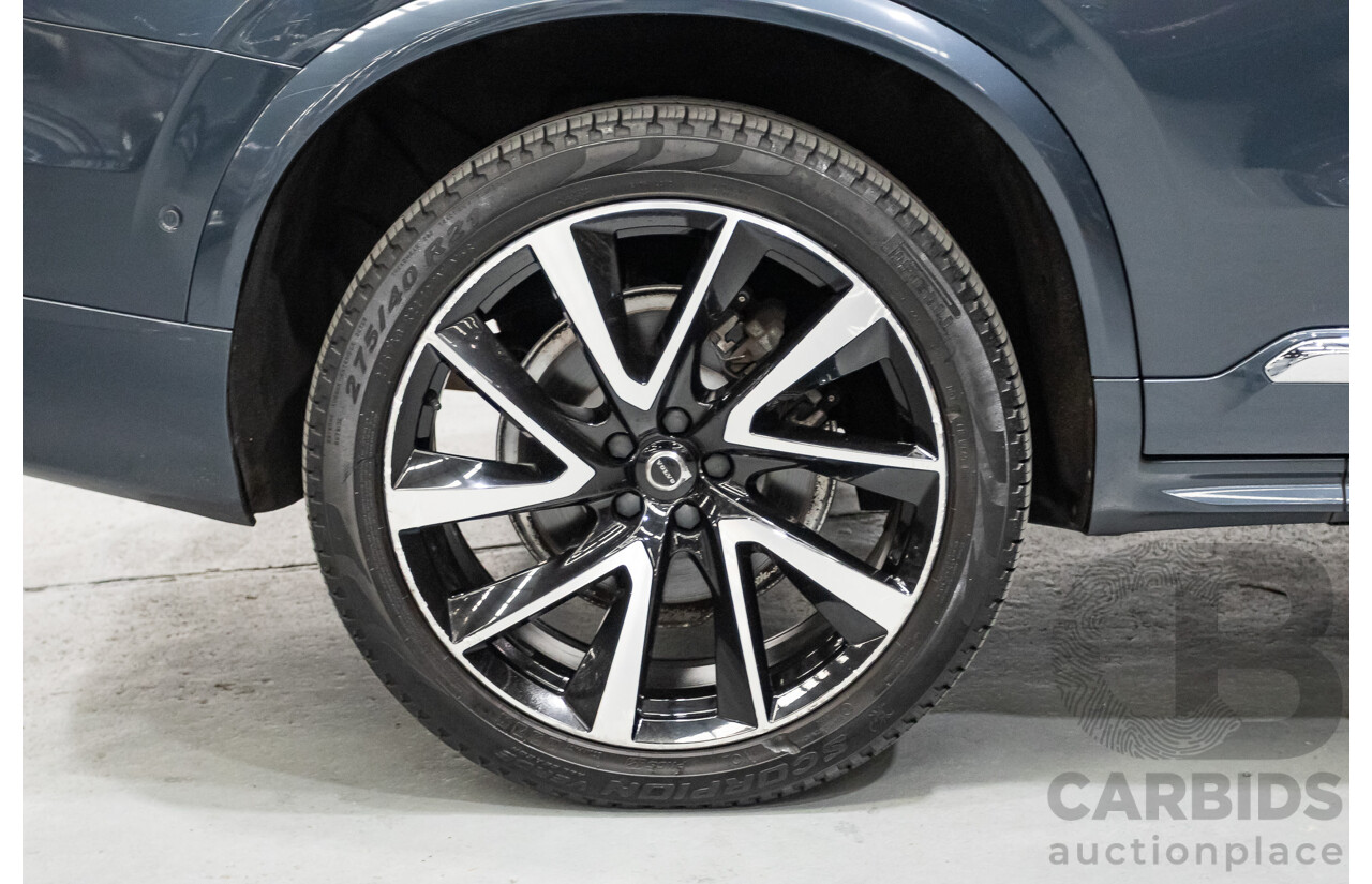 2/2020 Volvo XC90 D5 Inscription (AWD) 256 MY20 4d Wagon Denim Blue Metallic Turbo & Supercharged Diesel 2.0L