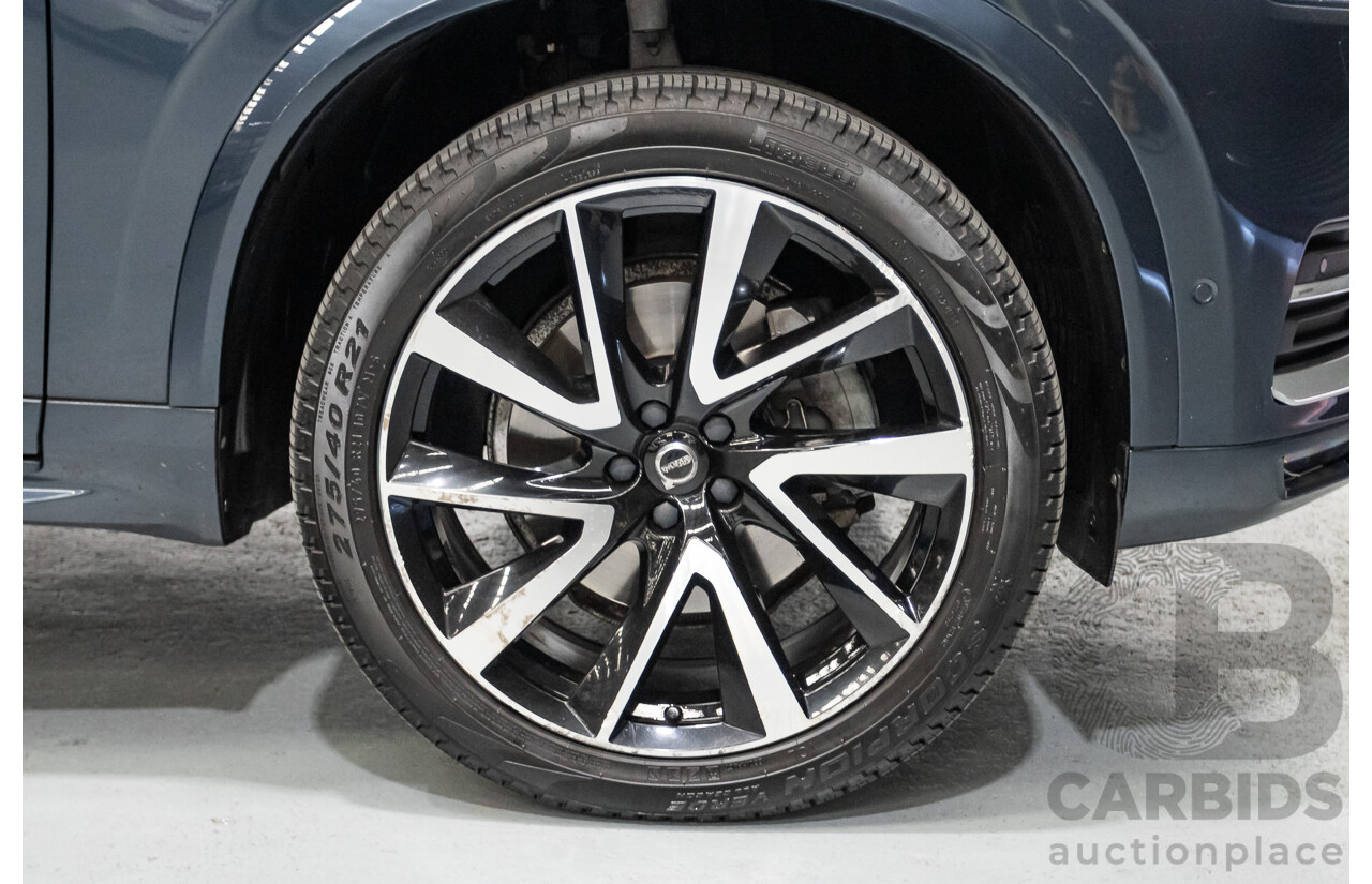 2/2020 Volvo XC90 D5 Inscription (AWD) 256 MY20 4d Wagon Denim Blue Metallic Turbo & Supercharged Diesel 2.0L