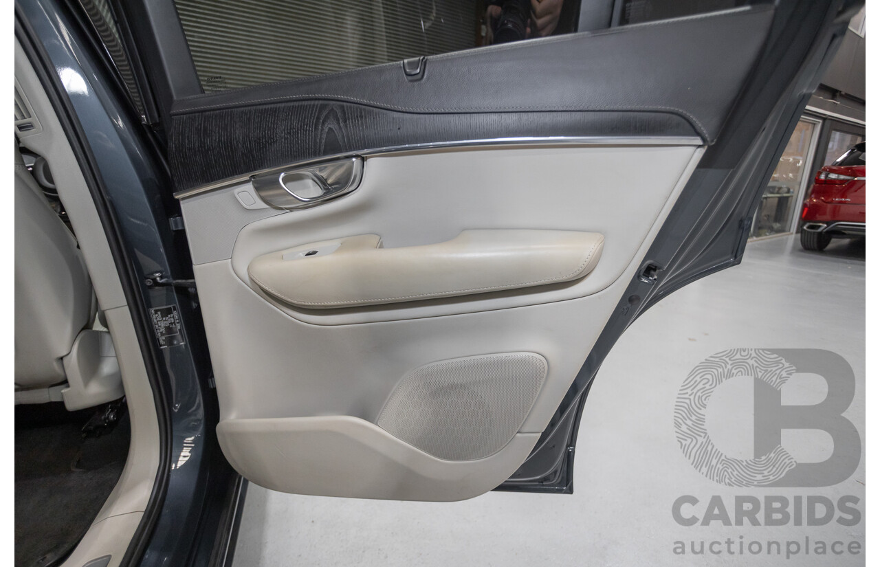 2/2020 Volvo XC90 D5 Inscription (AWD) 256 MY20 4d Wagon Denim Blue Metallic Turbo & Supercharged Diesel 2.0L