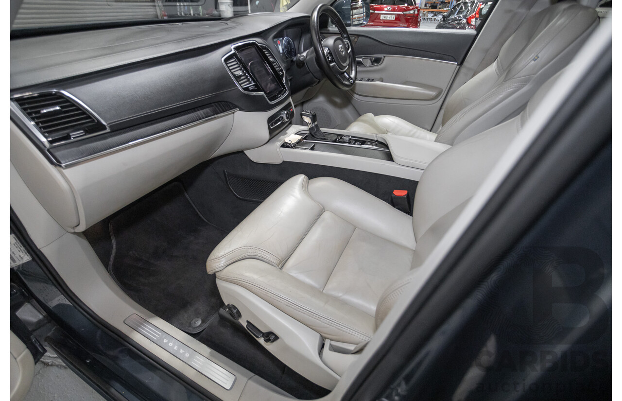2/2020 Volvo XC90 D5 Inscription (AWD) 256 MY20 4d Wagon Denim Blue Metallic Turbo & Supercharged Diesel 2.0L