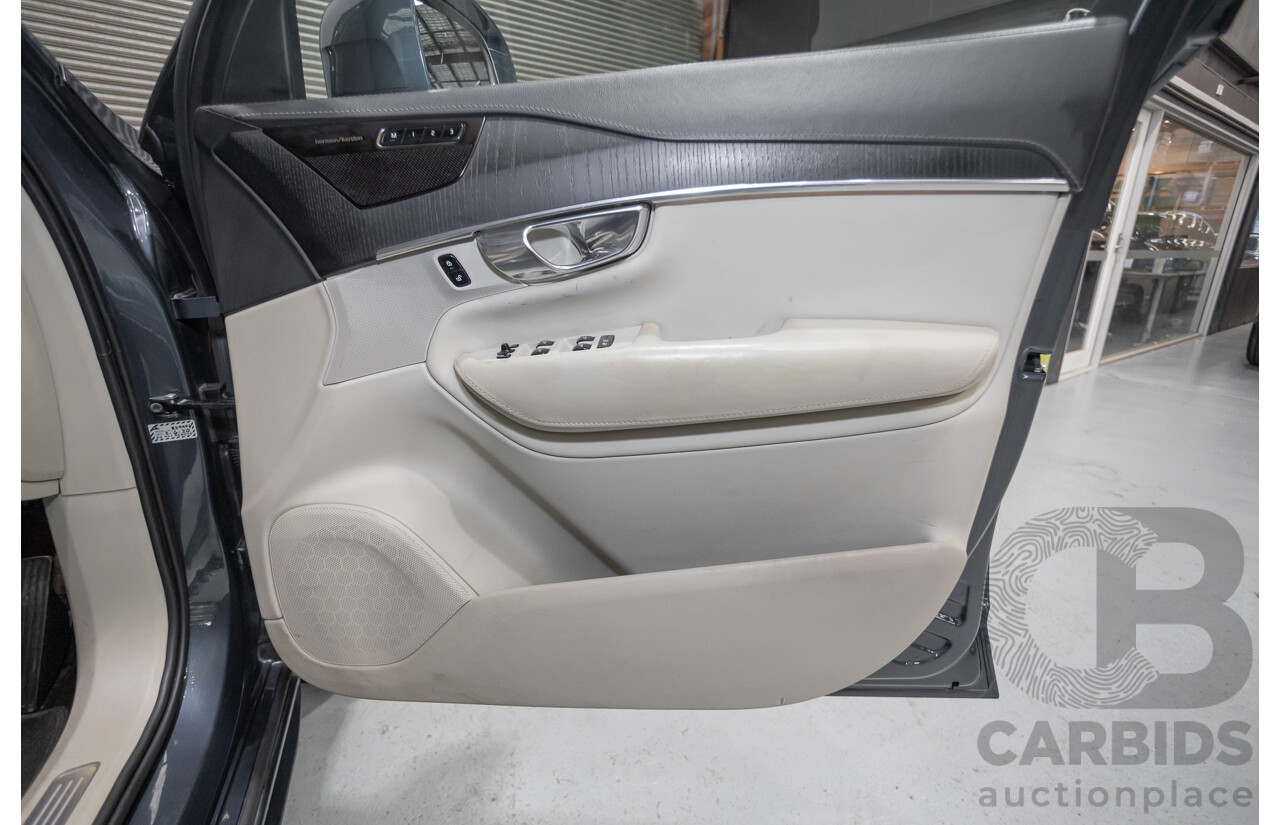 2/2020 Volvo XC90 D5 Inscription (AWD) 256 MY20 4d Wagon Denim Blue Metallic Turbo & Supercharged Diesel 2.0L