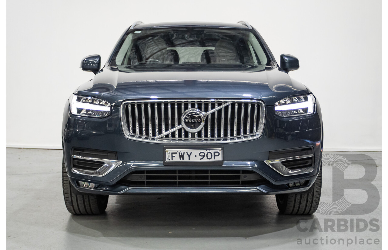 2/2020 Volvo XC90 D5 Inscription (AWD) 256 MY20 4d Wagon Denim Blue Metallic Turbo & Supercharged Diesel 2.0L