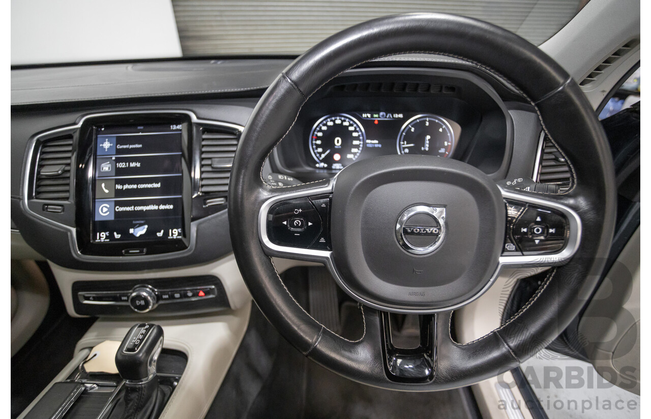 2/2020 Volvo XC90 D5 Inscription (AWD) 256 MY20 4d Wagon Denim Blue Metallic Turbo & Supercharged Diesel 2.0L