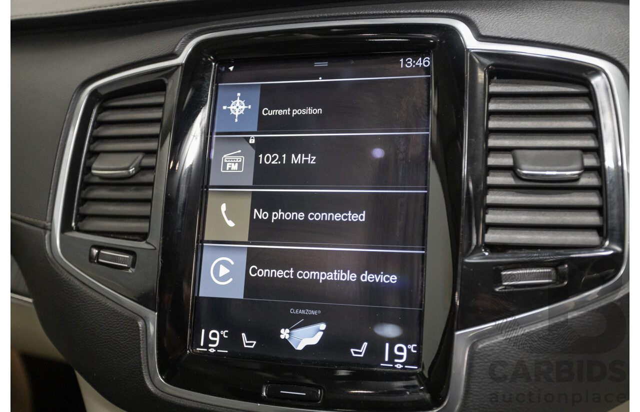 2/2020 Volvo XC90 D5 Inscription (AWD) 256 MY20 4d Wagon Denim Blue Metallic Turbo & Supercharged Diesel 2.0L