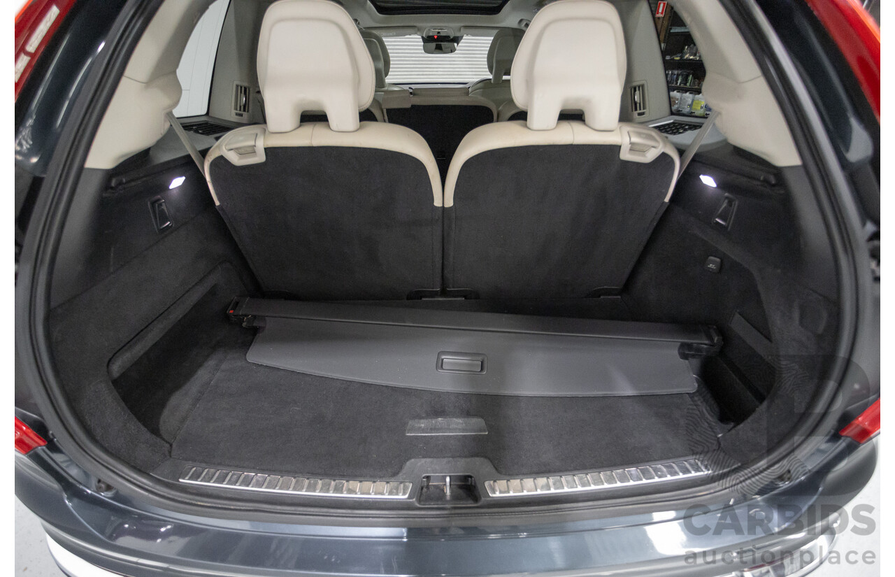 2/2020 Volvo XC90 D5 Inscription (AWD) 256 MY20 4d Wagon Denim Blue Metallic Turbo & Supercharged Diesel 2.0L