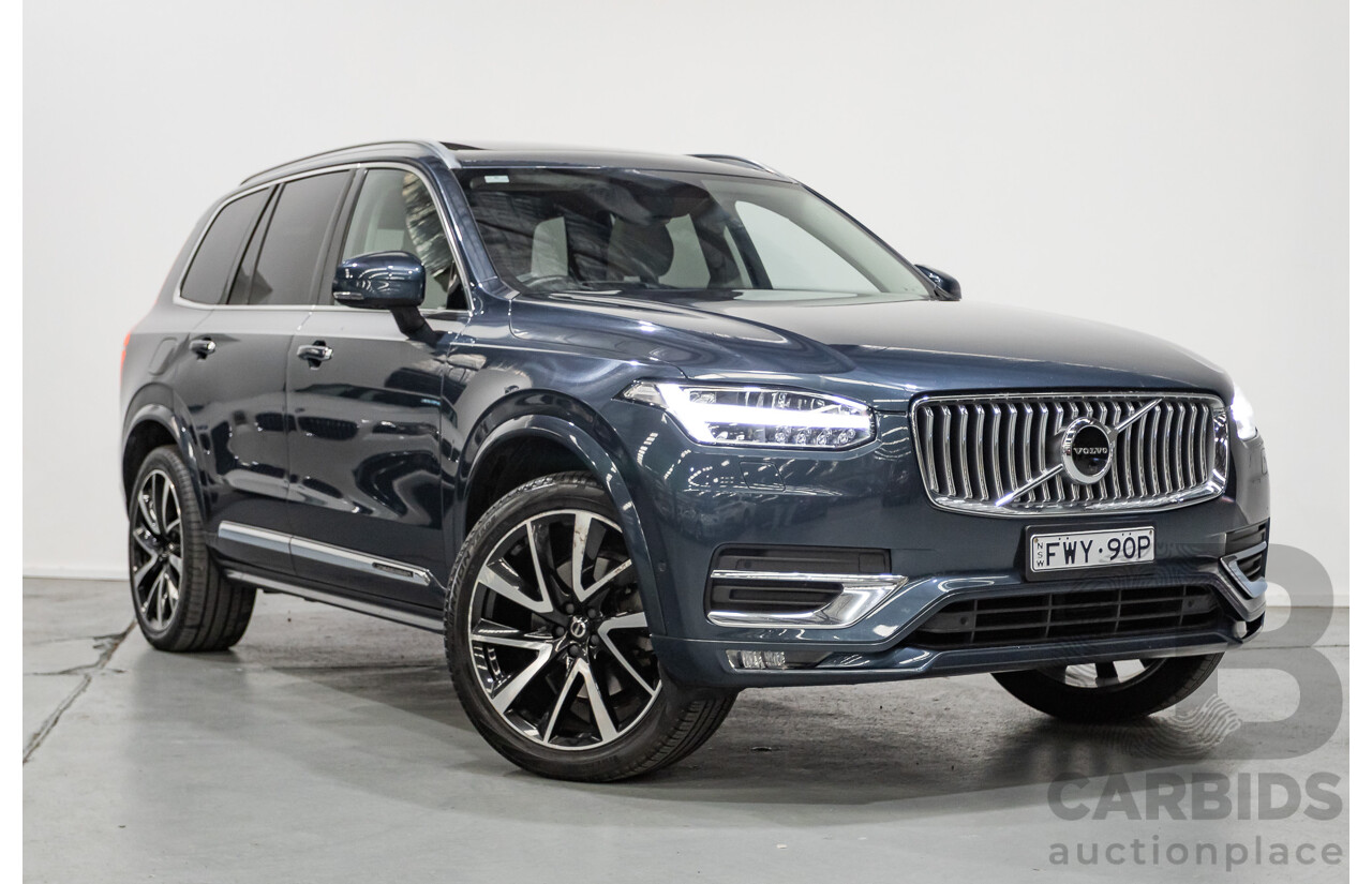 2/2020 Volvo XC90 D5 Inscription (AWD) 256 MY20 4d Wagon Denim Blue Metallic Turbo & Supercharged Diesel 2.0L