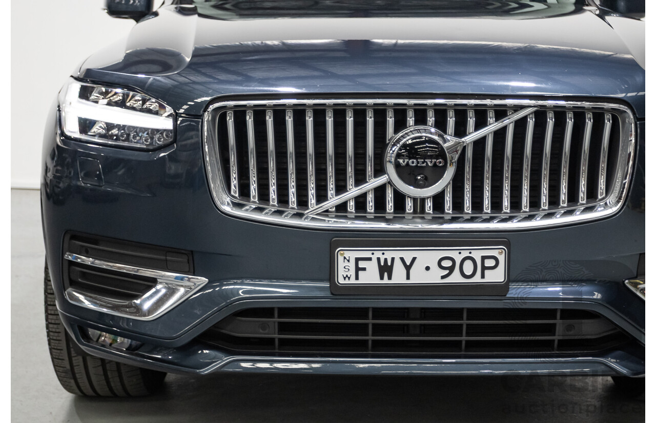 2/2020 Volvo XC90 D5 Inscription (AWD) 256 MY20 4d Wagon Denim Blue Metallic Turbo & Supercharged Diesel 2.0L