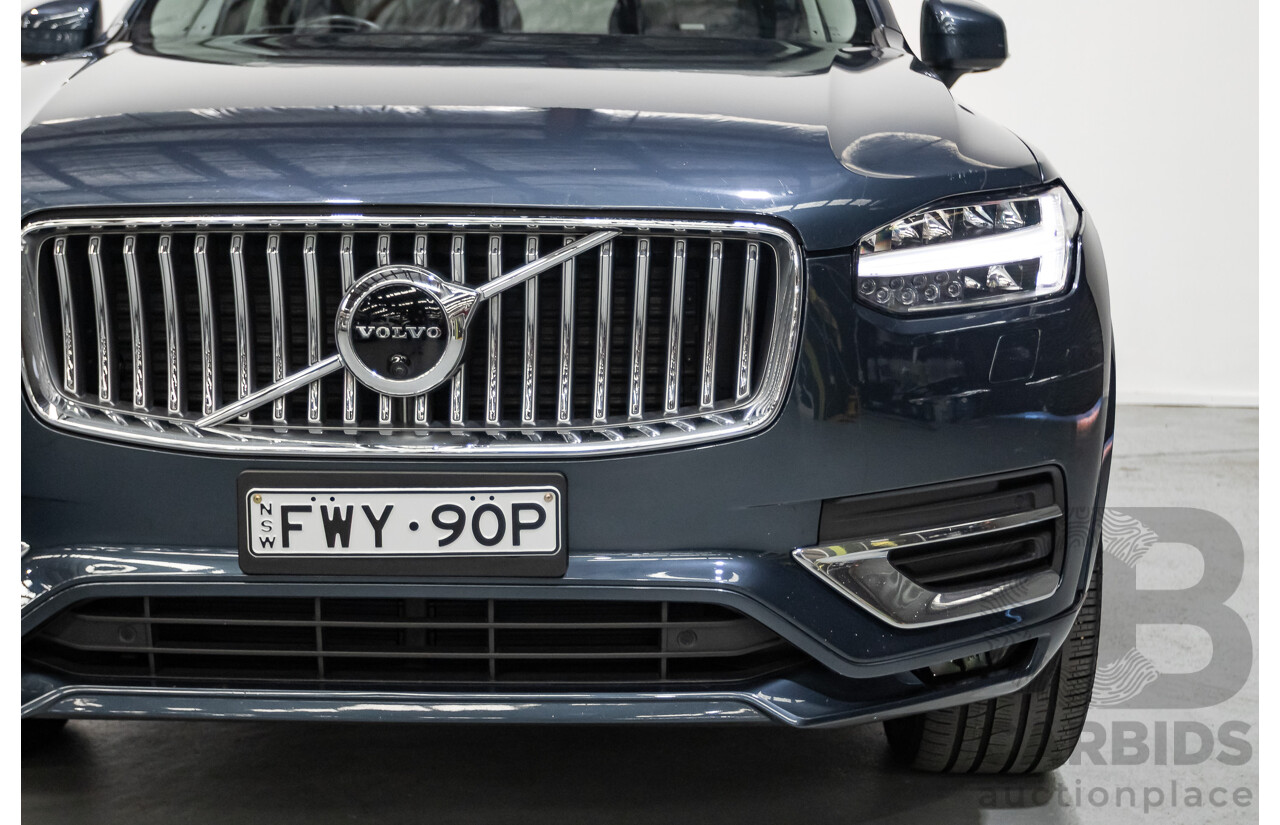 2/2020 Volvo XC90 D5 Inscription (AWD) 256 MY20 4d Wagon Denim Blue Metallic Turbo & Supercharged Diesel 2.0L
