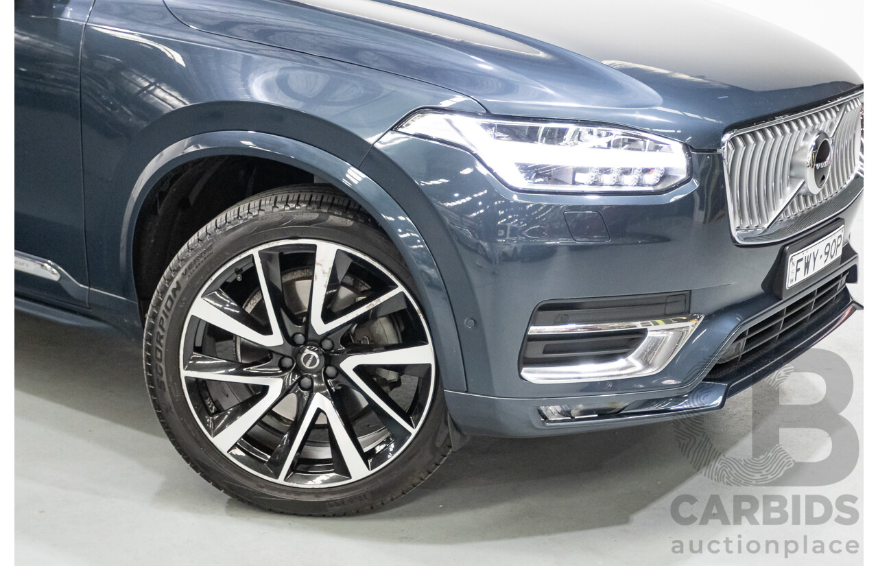 2/2020 Volvo XC90 D5 Inscription (AWD) 256 MY20 4d Wagon Denim Blue Metallic Turbo & Supercharged Diesel 2.0L