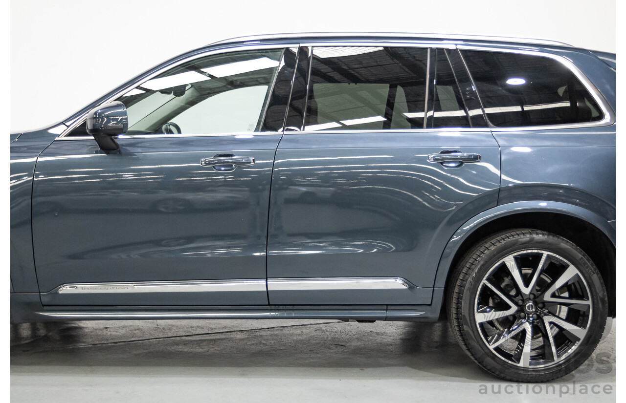 2/2020 Volvo XC90 D5 Inscription (AWD) 256 MY20 4d Wagon Denim Blue Metallic Turbo & Supercharged Diesel 2.0L