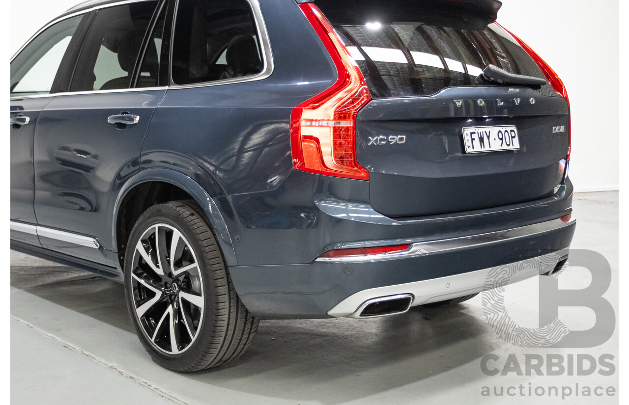 2/2020 Volvo XC90 D5 Inscription (AWD) 256 MY20 4d Wagon Denim Blue Metallic Turbo & Supercharged Diesel 2.0L