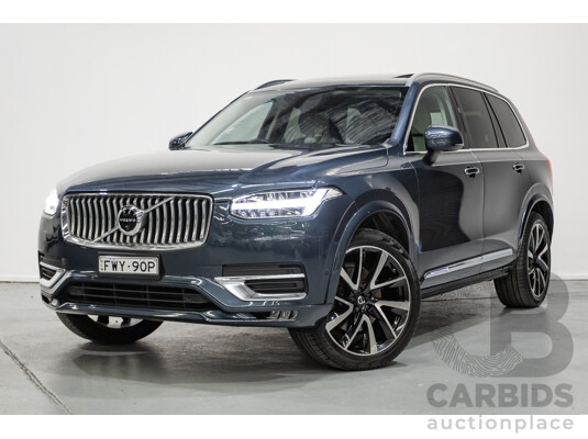 2/2020 Volvo XC90 D5 Inscription (AWD) 256 MY20 4d Wagon Denim Blue Metallic Turbo & Supercharged Diesel 2.0L