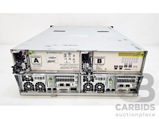 HPE Nimblestorage (AF3000) 24-Bay 4RU Hard Drive Array W/ 96GB DDR4