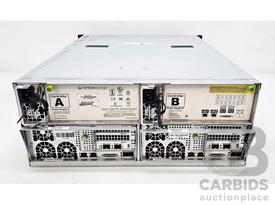HPE Nimblestorage (AF3000) 24-Bay 4RU Hard Drive Array W/ 96GB DDR4