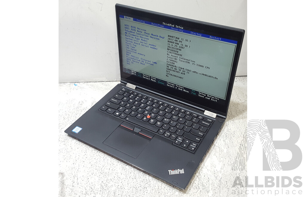 Lenovo ThinkPad Yoga 370 Intel Core i5 (7200U) 2.50GHz-3.10GHz 2-Core CPU 13.3-Inch Touchscreen Laptop w/ Power Supply