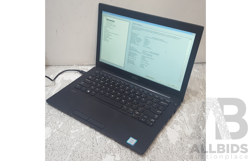 Dell Latitude 7280 Intel Core i7 (6600U) 2.60GHz-3.40GHz 2-Core CPU 12.5-Inch FHD Laptop