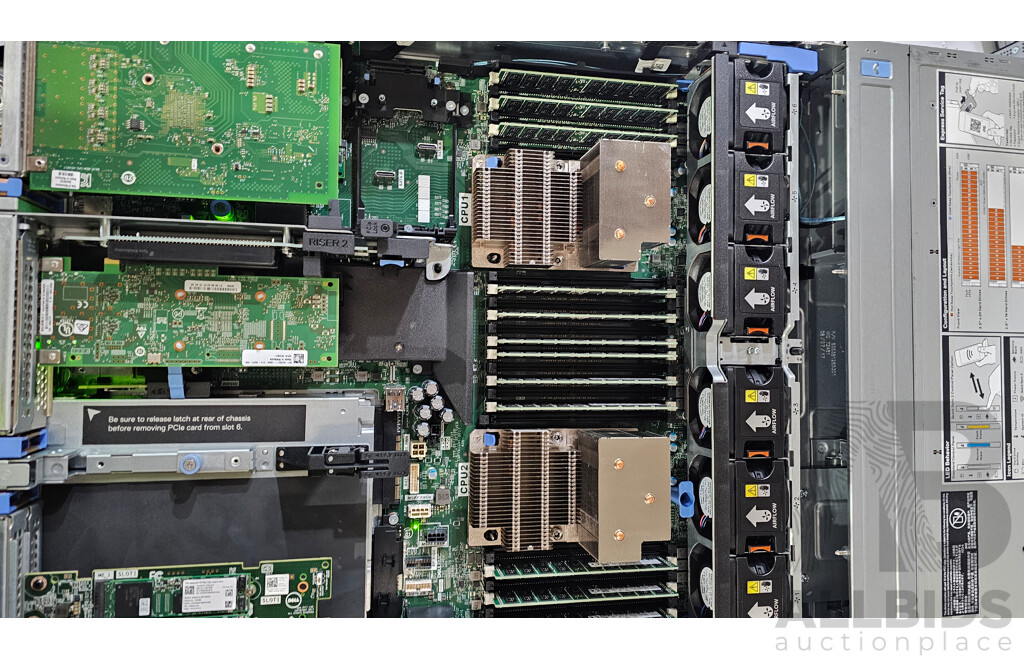 Dell EMC PowerEdge R740 Dual Intel Xeon GOLD (6144) 3.50GHz-4.20GHz 8-Core CPU 2RU Server W/ 768GB DDR4