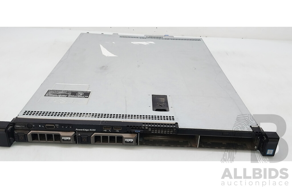 Dell EMC PowerEdge R330 Intel Xeon (E3-1220 V5) 3.00GHz-3.50GHz 4-Core CPU 1RU Server W/ 16GB DDR4