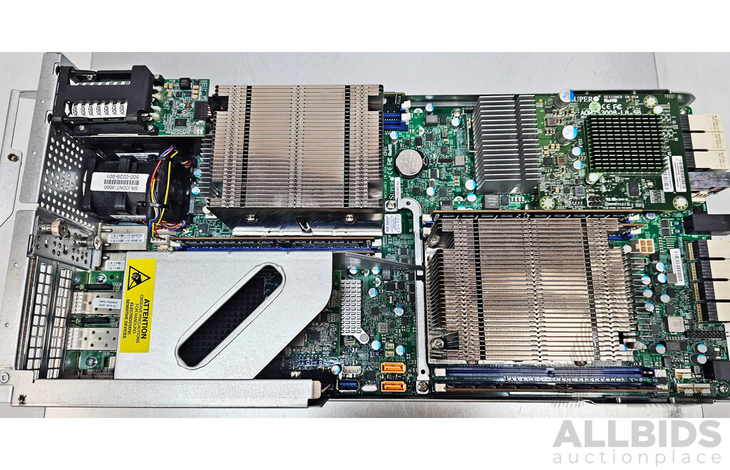 HPE Nimblestorage (AF3000) 24-Bay 4RU Hard Drive Array W/ 96GB DDR4