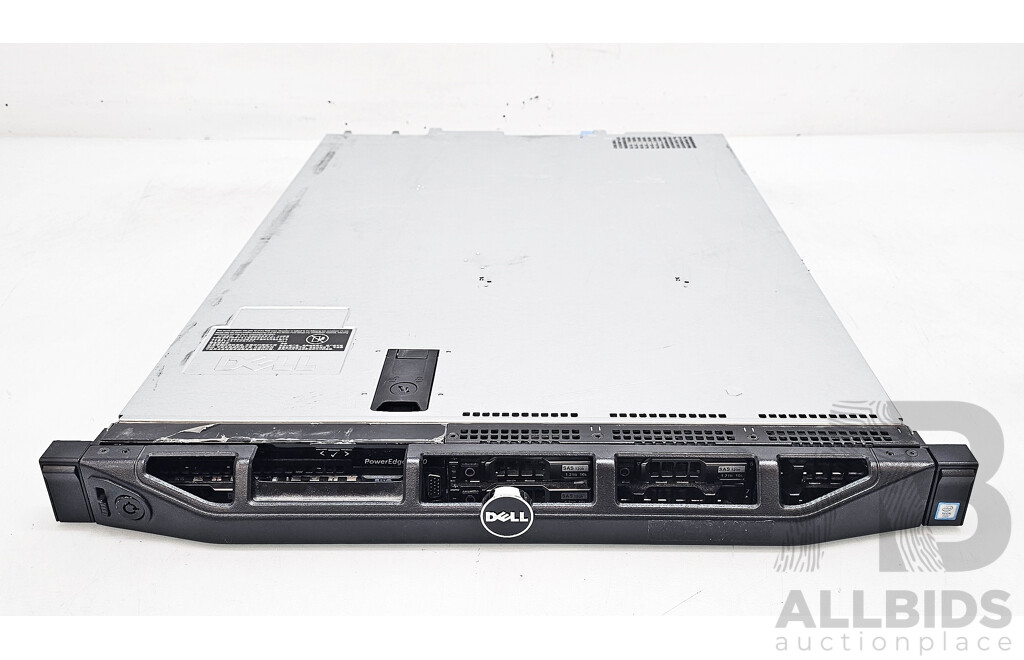 Dell PowerEdge R430 Intel Xeon (E5-2630 V4) 2.10GHz-3.00GHz 10-Core CPU 1RU Server W/ 128GB DDR4 & 6TB Storage