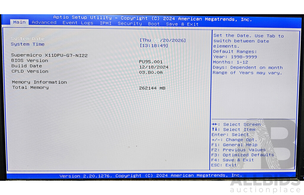 Nutanix (NXS2U1NL12G600) Dual Xeon GOLD (6242) 2.80GHz-3.90GHz 16-Core CPU 2RU Server W/ 256GB DDR4