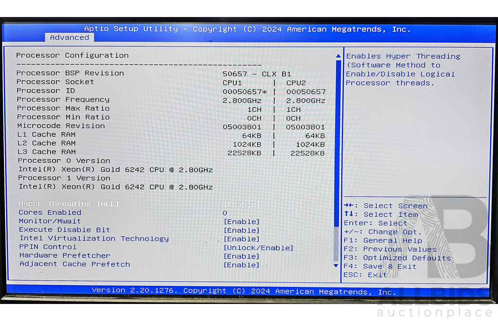Nutanix (NXS2U1NL12G600) Dual Xeon GOLD (6242) 2.80GHz-3.90GHz 16-Core CPU 2RU Server W/ 256GB DDR4