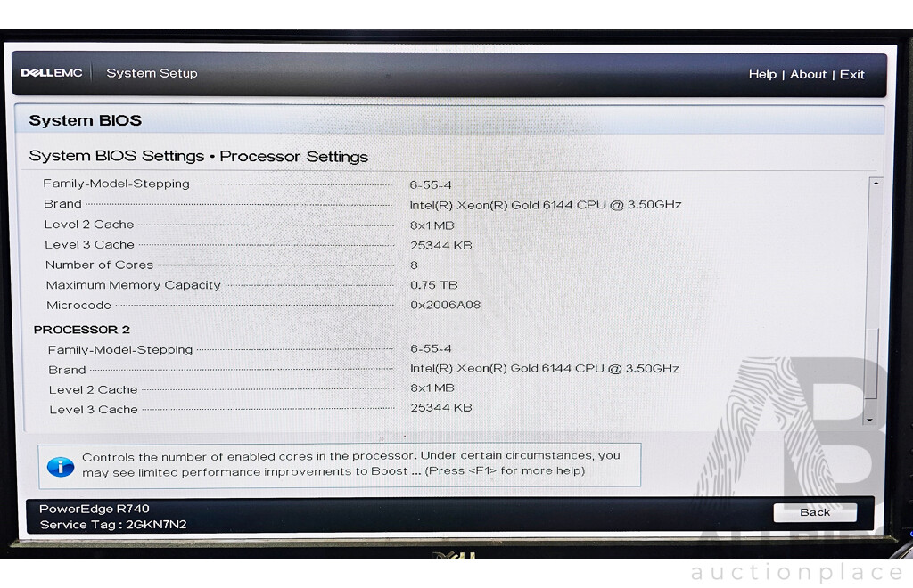 Dell EMC PowerEdge R740 Dual Intel Xeon GOLD (6144) 3.50GHz-4.20GHz 8-Core CPU 2RU Server W/ 768GB DDR4