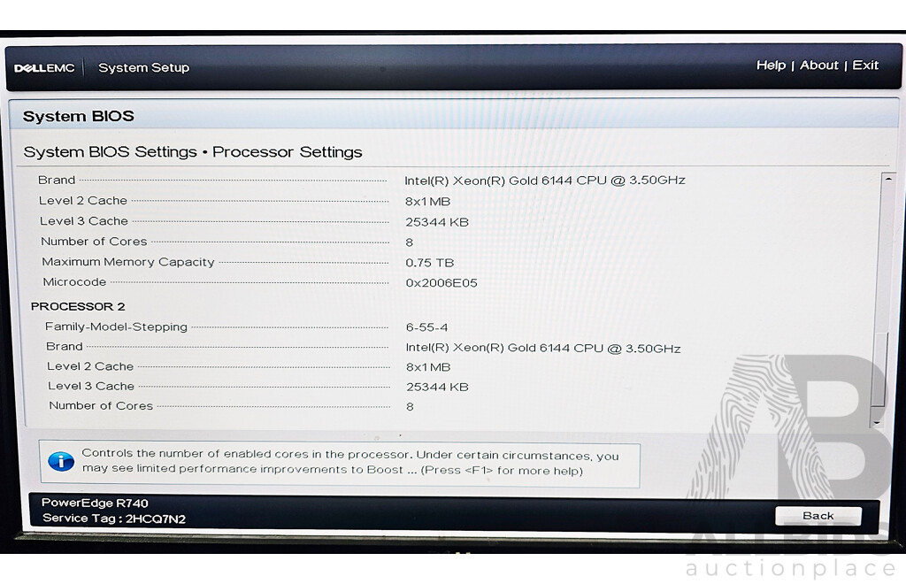 Dell EMC PowerEdge R740 Dual Intel Xeon GOLD (6144) 3.50GHz-4.20GHz 8-Core CPU 2RU Server W/ 64GB DDR4