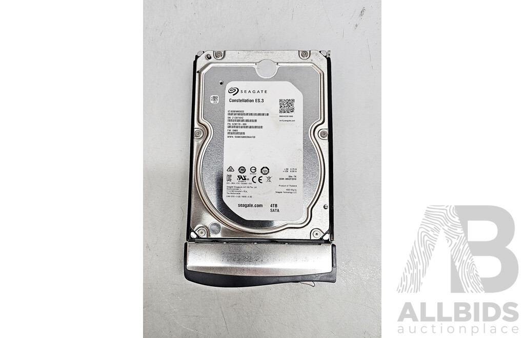 Seagate (ST4000NM0033) 4TB SATA 6Gbps 7.2K 3.5-Inch Hard Drive