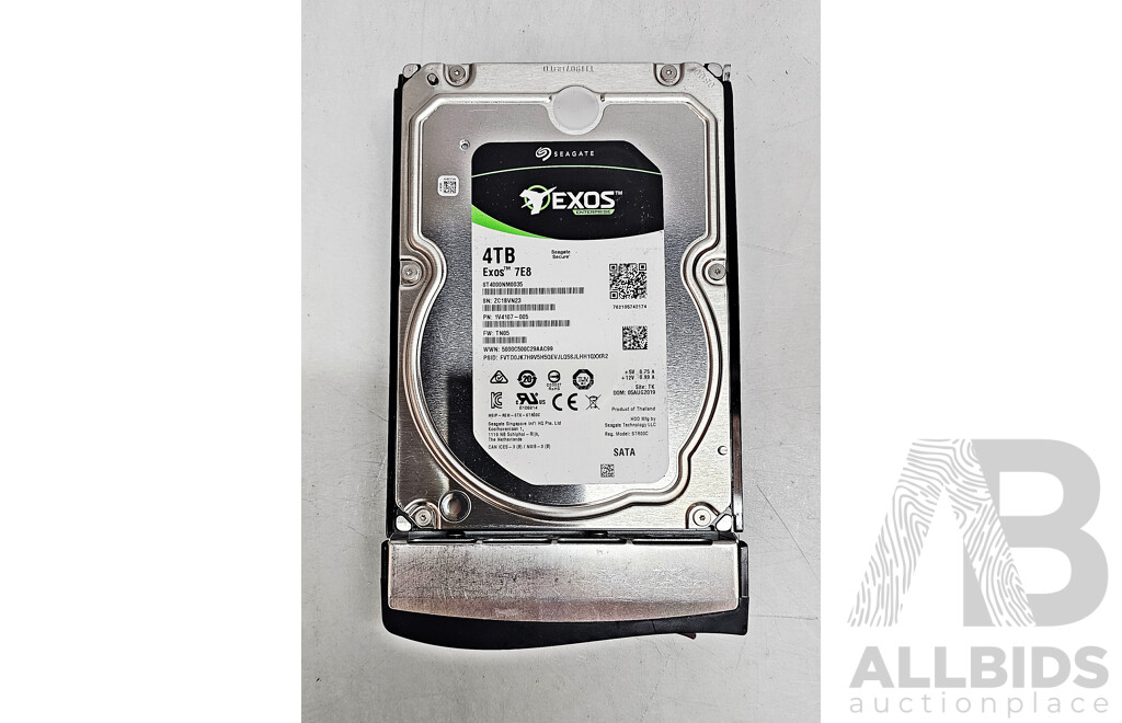 Seagate (ST4000NM0035) Exos 4TB SATA 6Gbps 7.2K 3.5-Inch Hard Drive