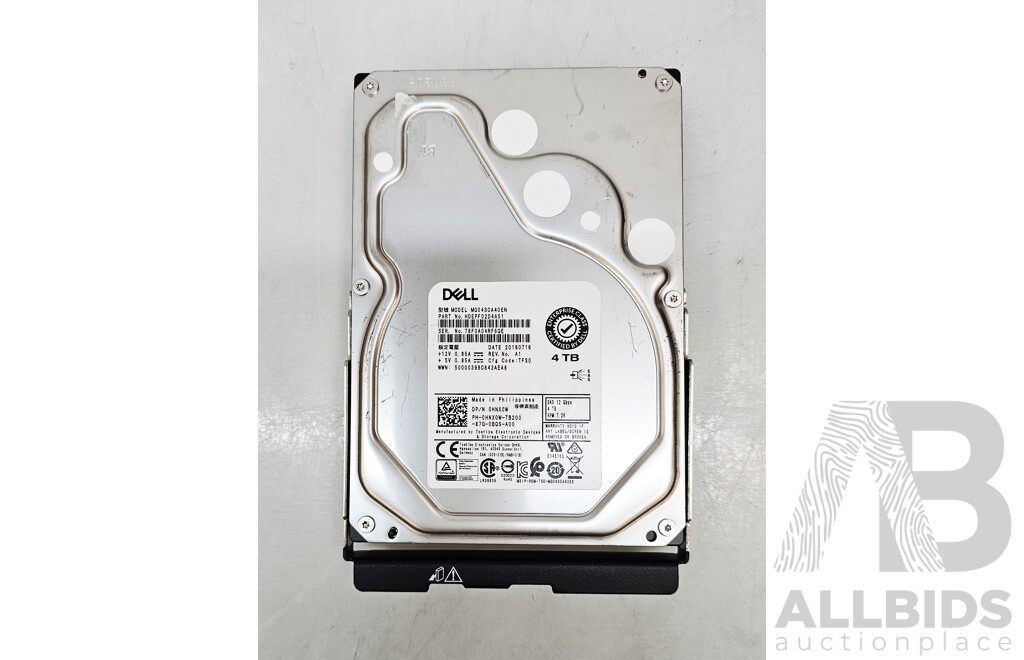 Dell (MG04SCA40EN) 4TB SAS 12Gbps 7.2K 3.5-Inch Hard Drive
