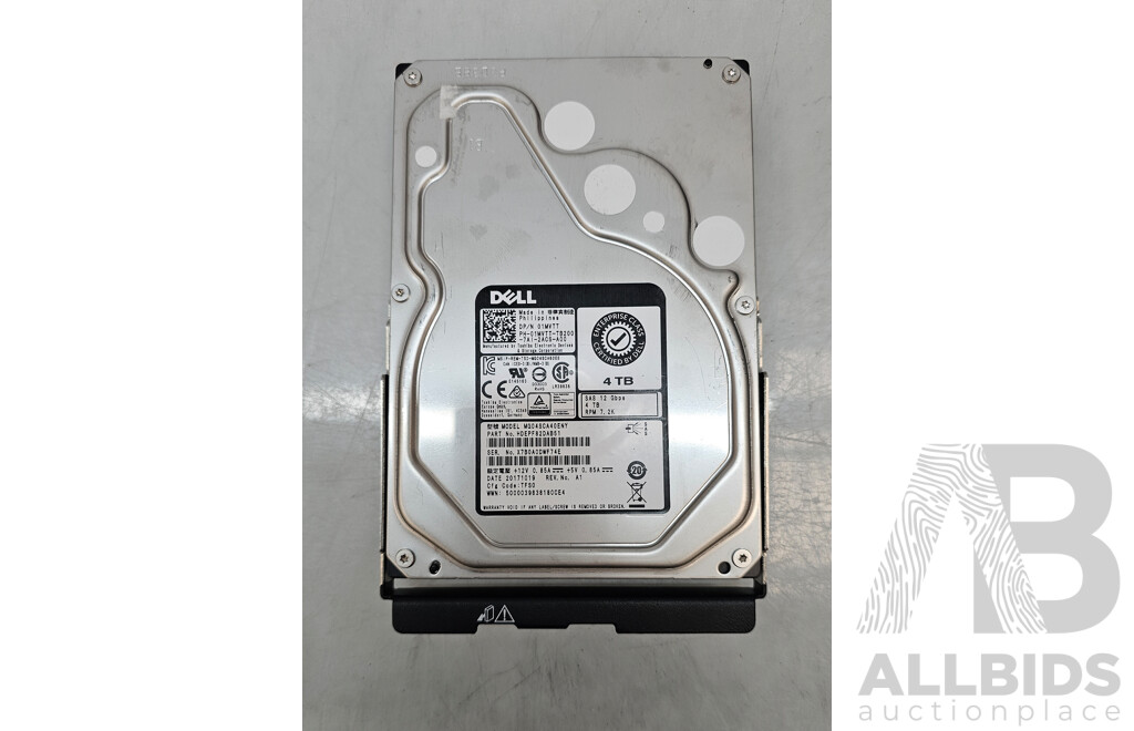 Dell (MG04SCA40ENY) 4TB SAS 12Gbps 7.2K 3.5-Inch Hard Drive