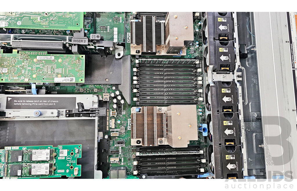 Dell EMC PowerEdge R740 Dual Intel Xeon GOLD (6144) 3.50GHz-4.20GHz 8-Core CPU 2RU Server W/ 128GB DDR4