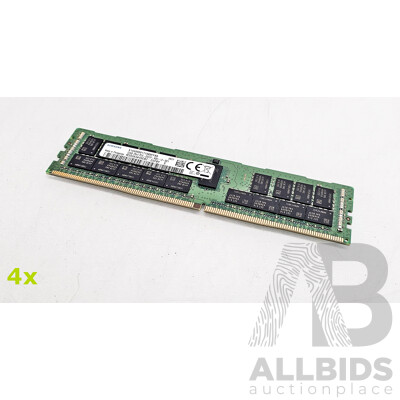 Samsung 32GB ECC DDR4 2933Y RDIMM RAM - Lot of Four