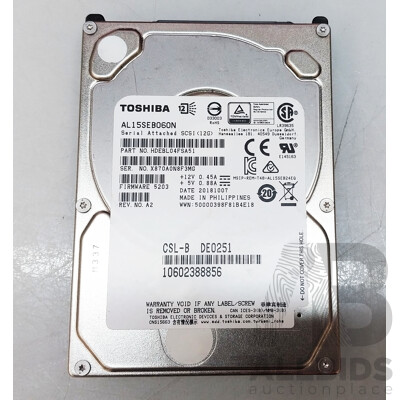 Assorted 600GB SAS 12Gbps 10K 2.5-Inch Hard Drive - Lot of Eight
