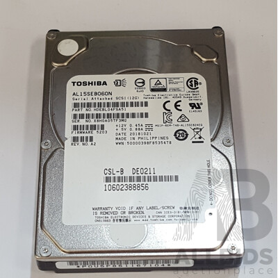 Assorted Lot of 600GB SAS 12Gbps 10K 2.5-Inch Hard Drive