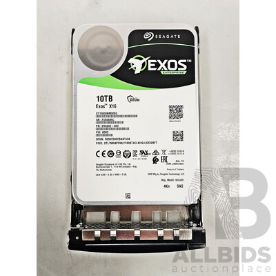 Seagate (ST1000NM008G) Exos Enterprise 10TB 12Gbps SAS 3.5-Inch Hard Drive