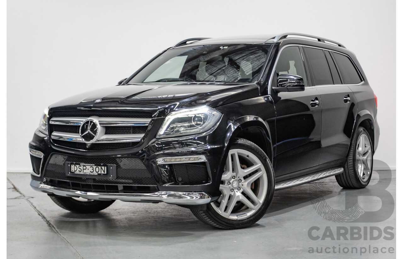 5/2015 Mercedes-Benz GL350 BlueTEC AMG Line (AWD) X166 MY14 4d Wagon Obsidian Black Metallic Turbo Diesel V6 3.0L -7 Seater