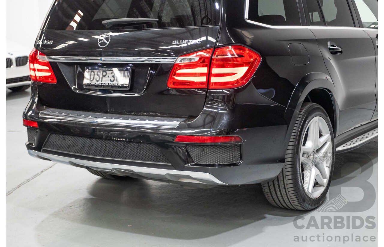 5/2015 Mercedes-Benz GL350 BlueTEC AMG Line (AWD) X166 MY14 4d Wagon Obsidian Black Metallic Turbo Diesel V6 3.0L -7 Seater