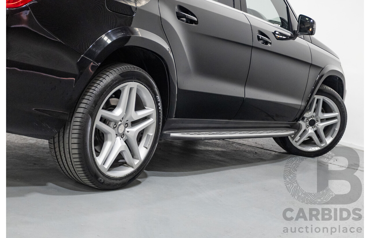 5/2015 Mercedes-Benz GL350 BlueTEC AMG Line (AWD) X166 MY14 4d Wagon Obsidian Black Metallic Turbo Diesel V6 3.0L -7 Seater